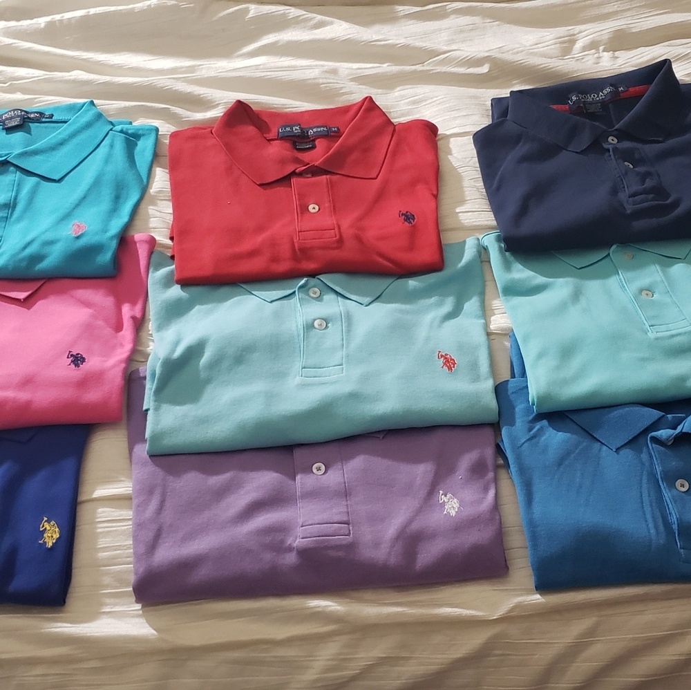 US Polo Assn. Collar shirts and Vneck Tshirts.